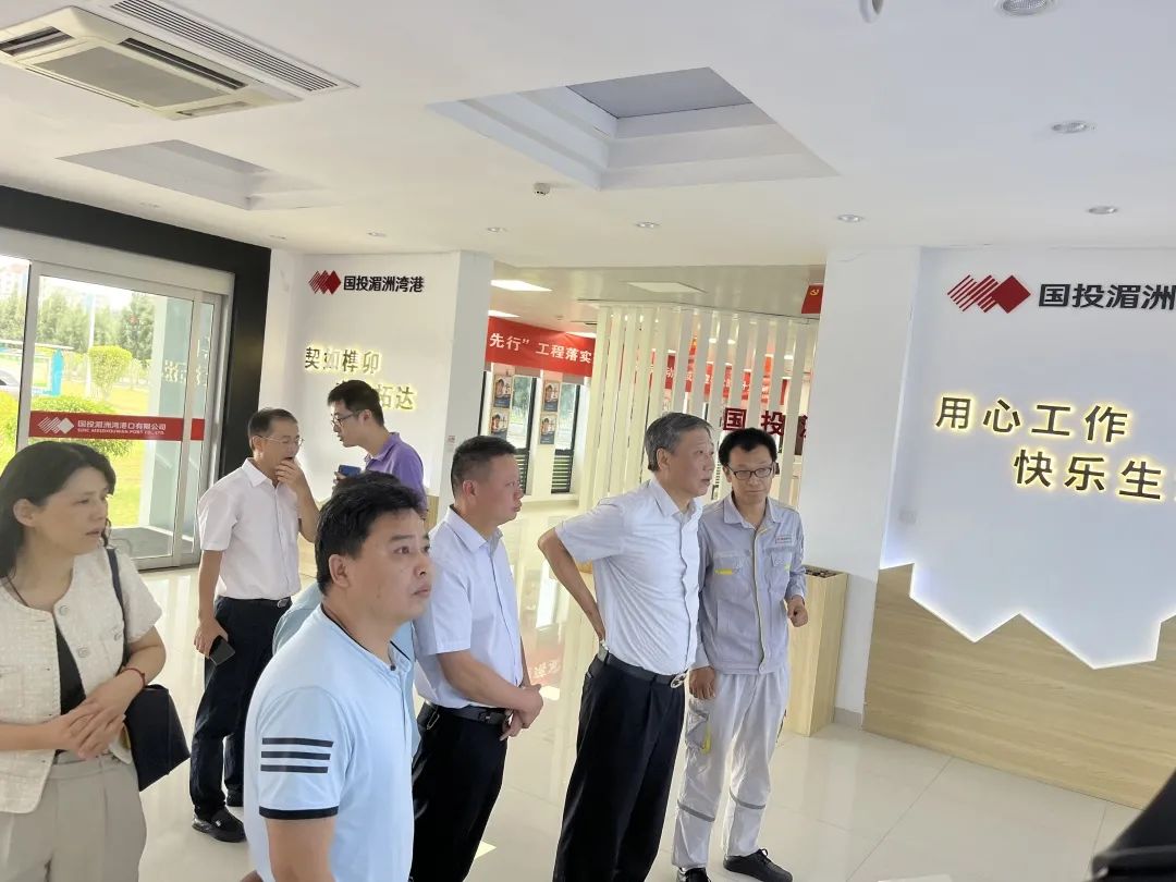 省发改委二级巡视员王冬生一行调研国投湄洲湾港